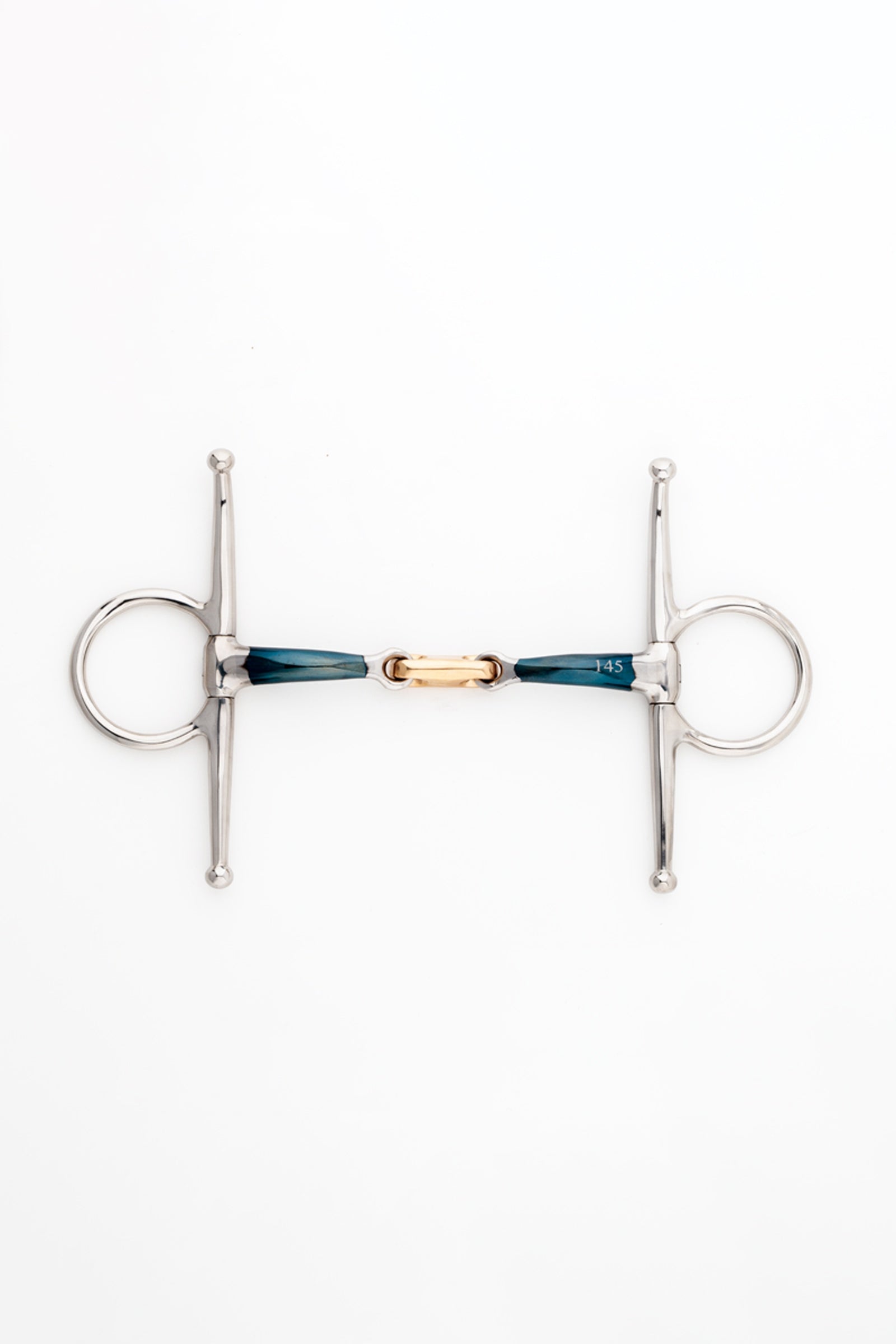 Kavalkade bocado full cheek ergonómico, doble articulación, 14 mm Filetes y Bocados