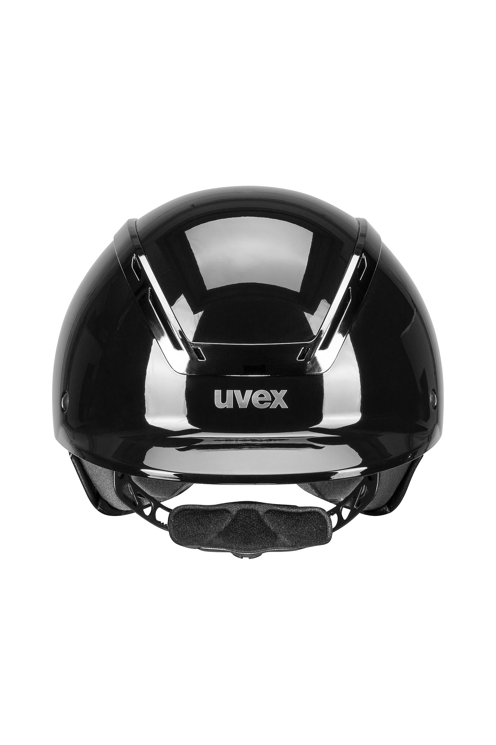 Uvex Exxeed Shiny Chrome Riding Helmet Safety Equipment