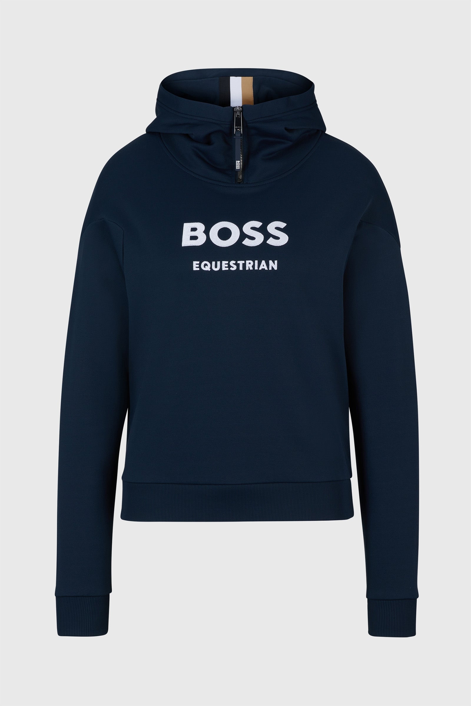 Boss Faye Logo Sudadera con Capucha y Cremallera Ropa Mujer