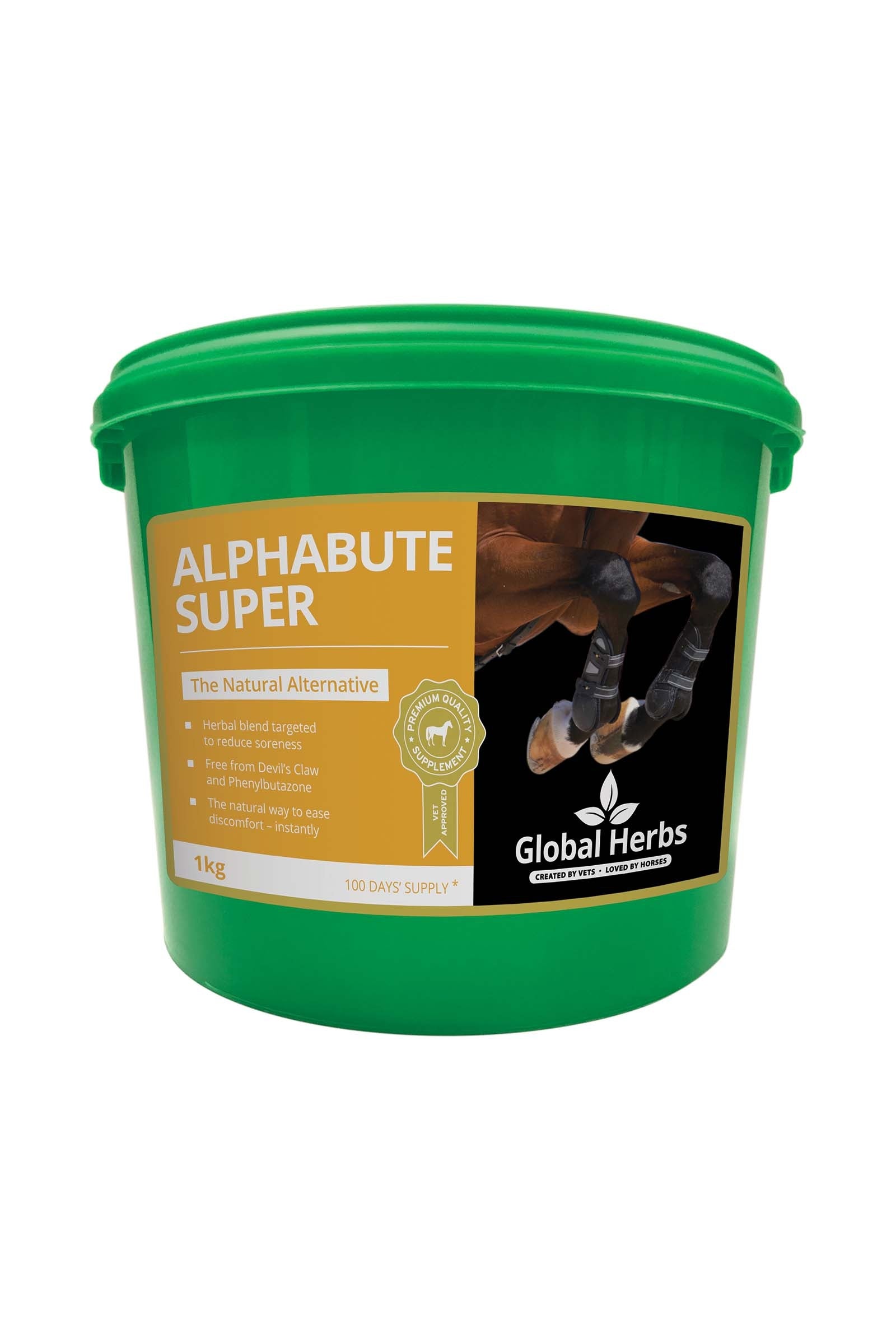 Global Herbs Alphabute SUPER 1kg Horse Feed & Nutrition