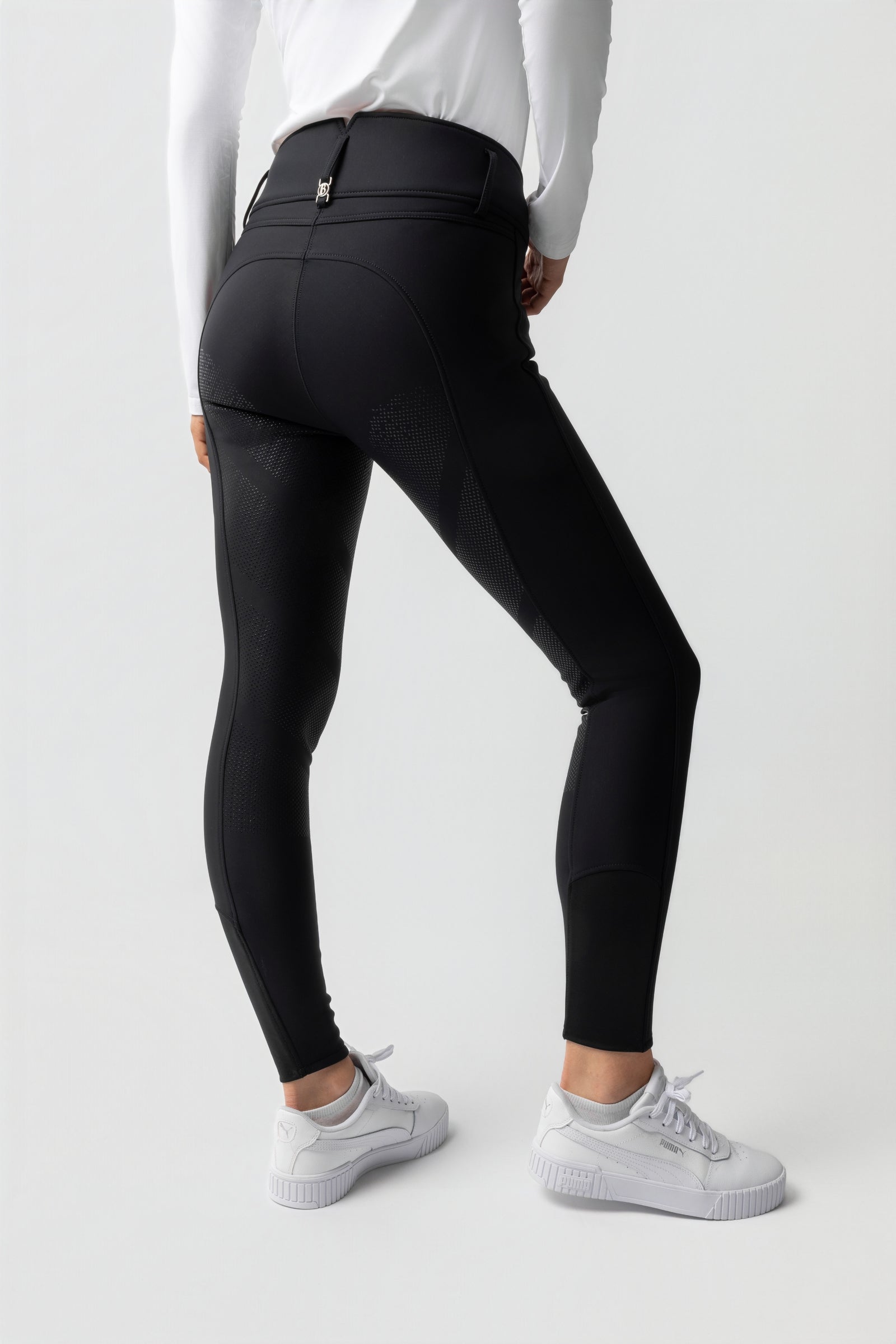 HORZE Leggings Mathilde Da Donna Con Full Seat In Silicone – Vita Alta E Tasche Per Smartphone, Perfetti Per L'Equitazione