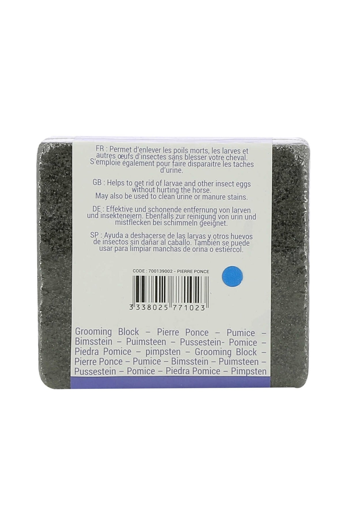 HIPPOTONIC Pumice Stone, Dark Horse Grooming Tools