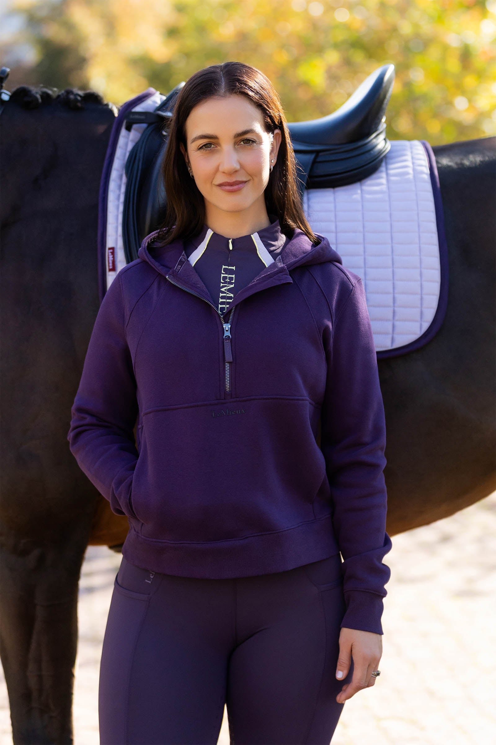 LeMieux Henrietta Women´s Half Zip Hoodie Women’s Riding Clothing