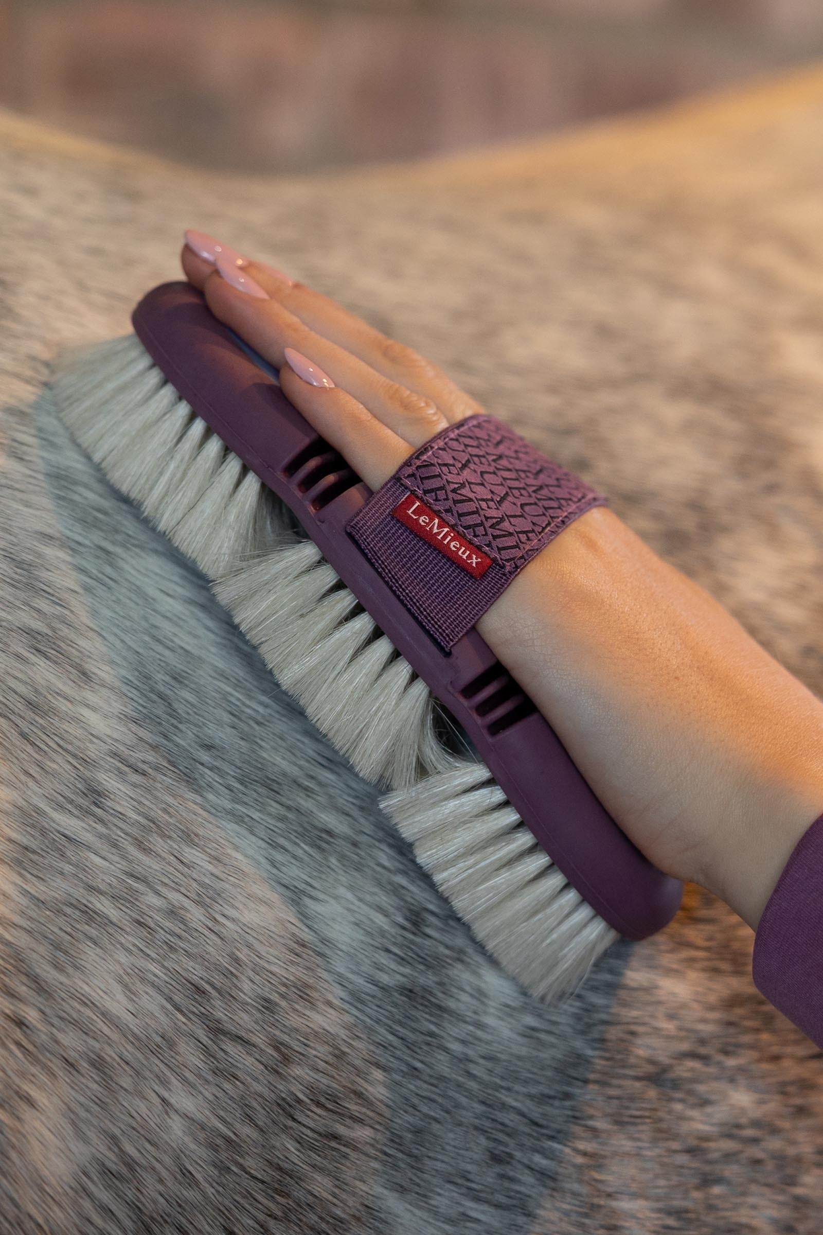 LeMieux Flexi Goat Hair Body Brush Horse Grooming Tools