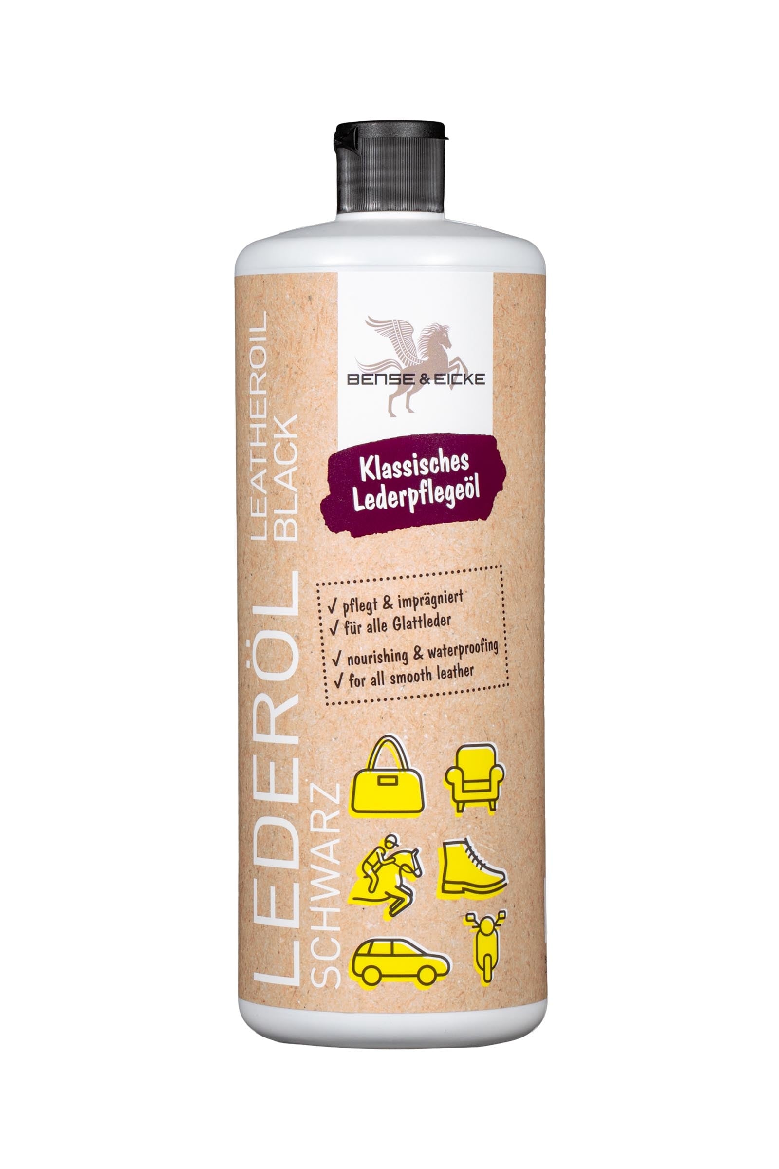 Bense & Eicke Leather Oil Black, 1000ml Horse Health Care