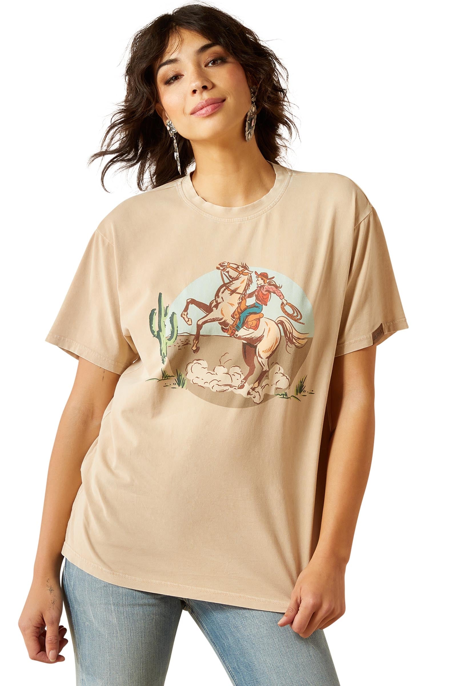 Ariat Ride On camiseta para mujer Ropa Mujer