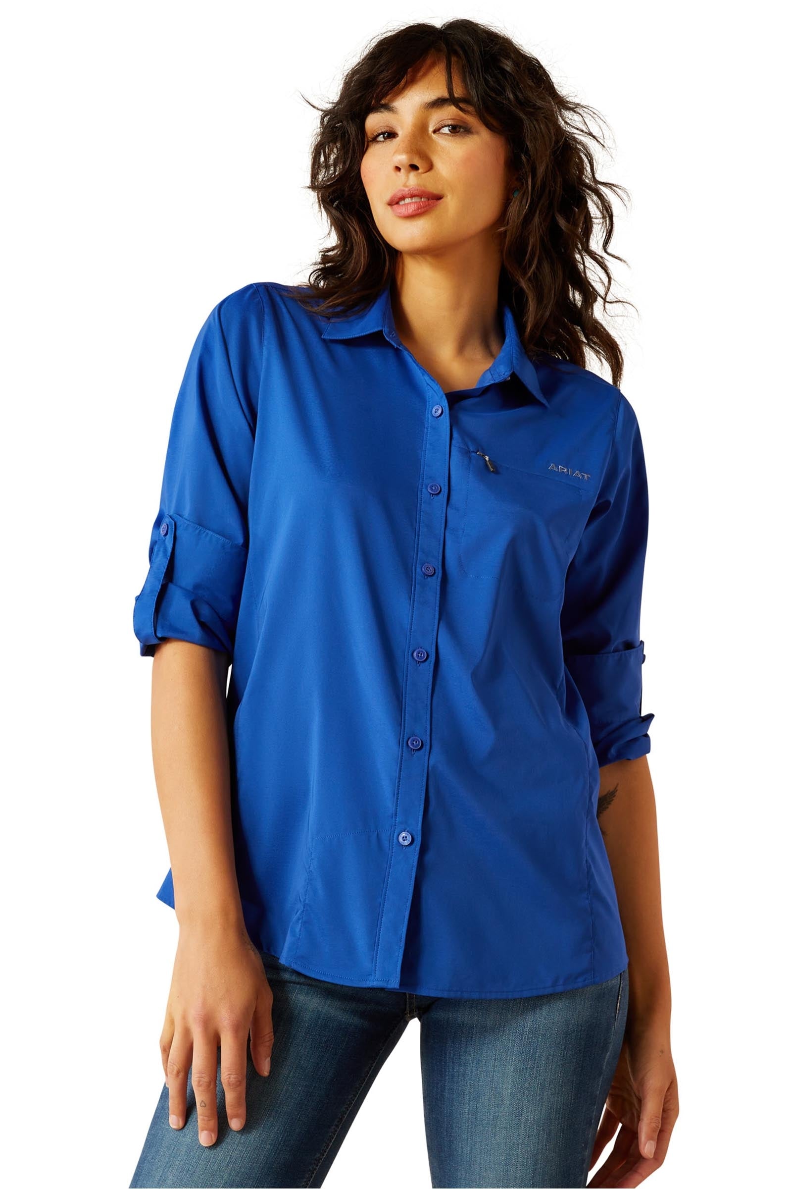 Ariat VentTEK camisa-blusa de mujer de manga larga Ropa Mujer