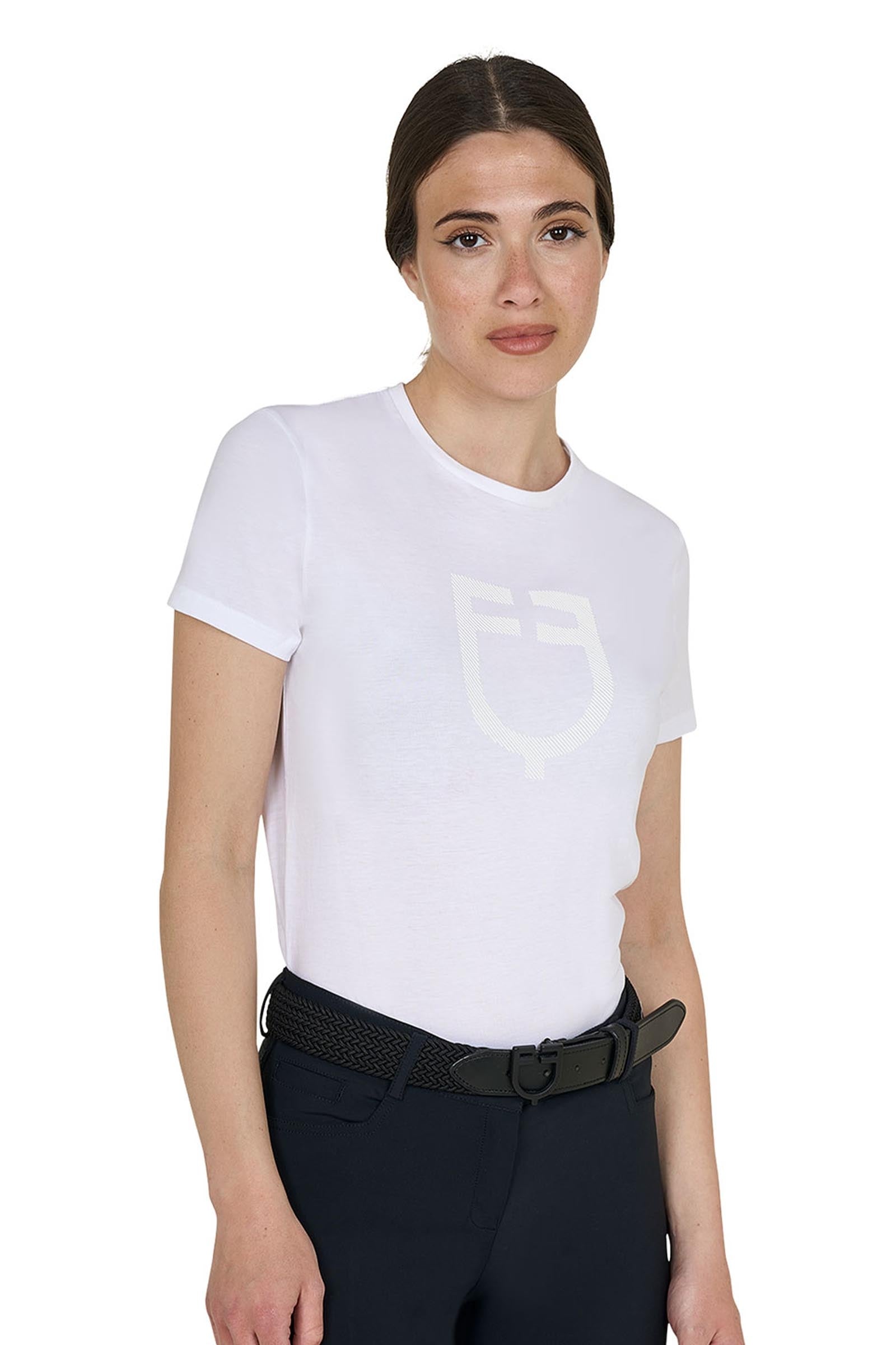 Equestro SS2026 Camiseta algodón logo brillante mujer Ropa Mujer