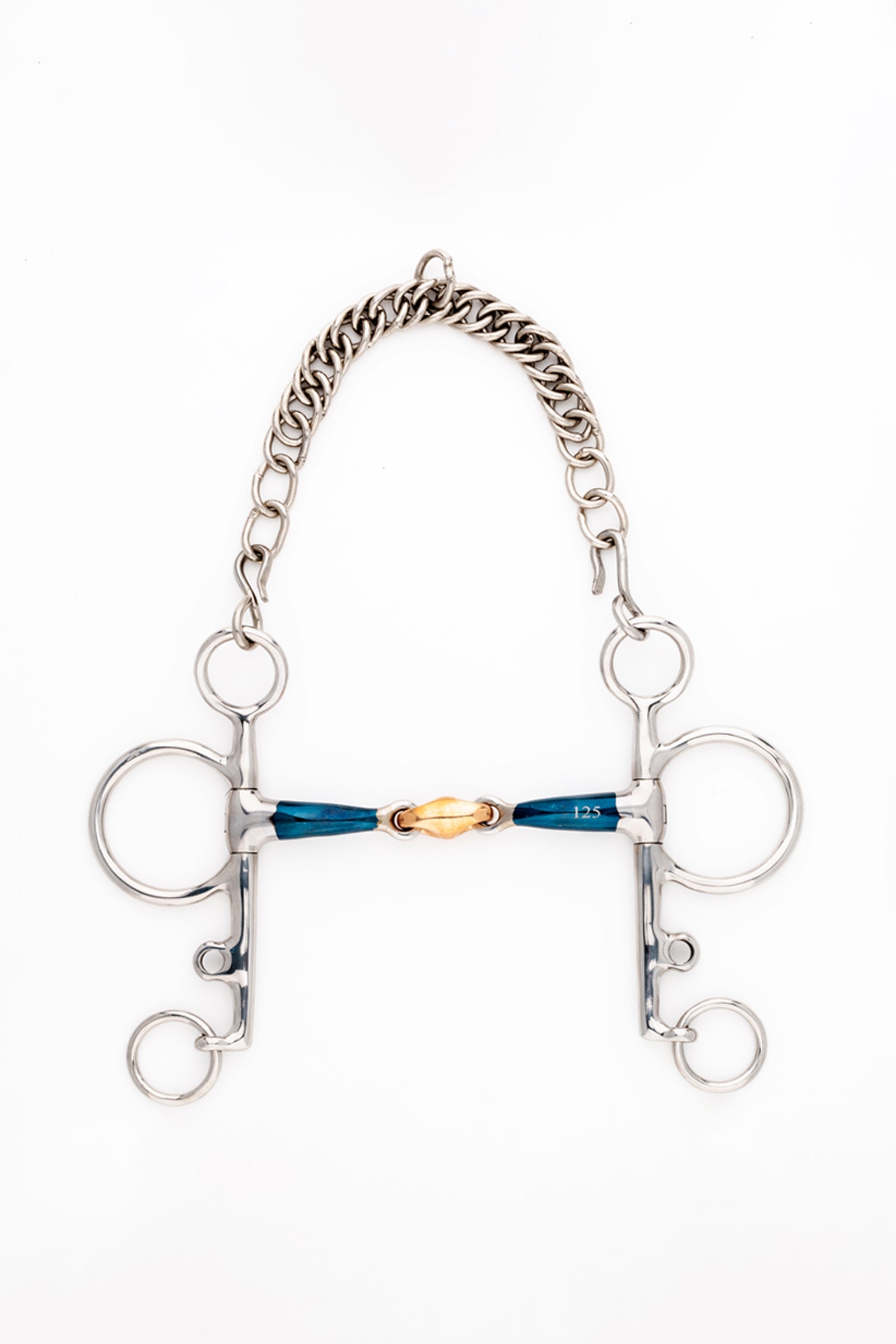 Kavalkade bocado pelham ergonómico, doble articulación con sistema Lock Up, largo, 14 mm Filetes y Bocados