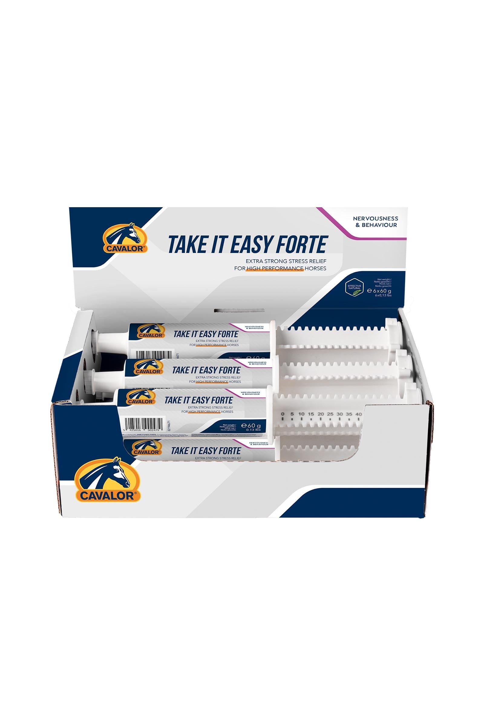 Cavalor Take It Easy Forte, relajación, (6 x 60 g) Horse Feed & Nutrition