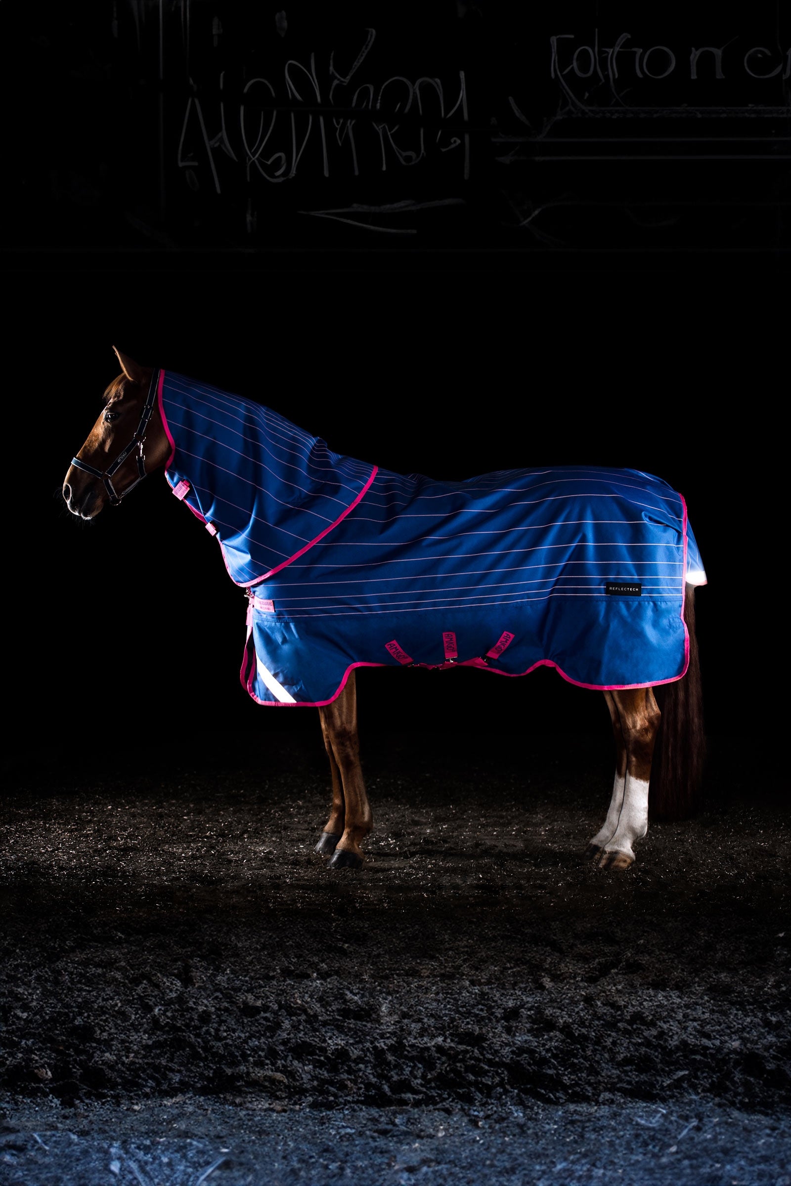 Horseware Amigo Bravo 12 Reflectech Plus manta de exterior con cuello desmontable, 250g Mantas Caballo