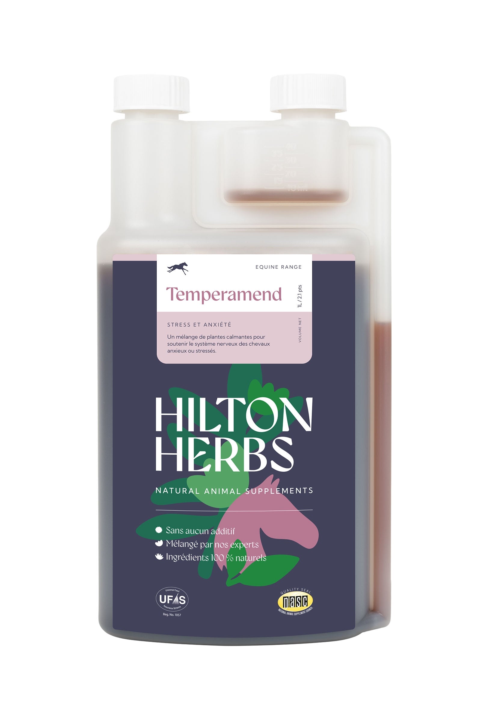 Hilton Herbs HiltonHerbs Calm & Collected – Temperamend 1 Litre Horse Feed & Nutrition