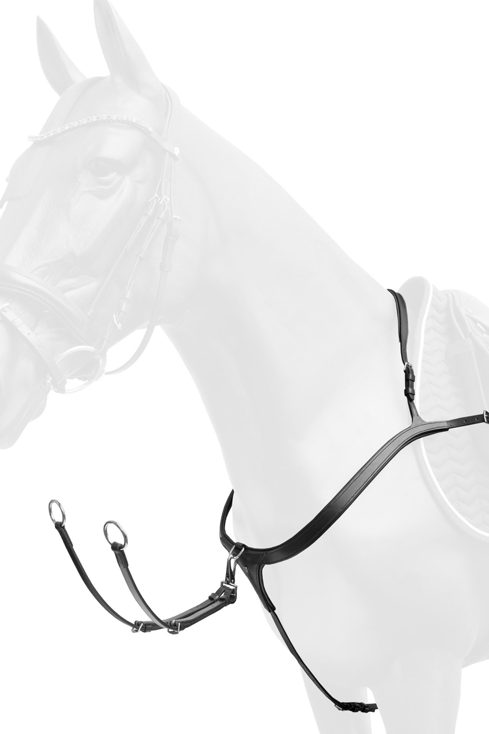 Waldhausen X-Line Breastplate With Long Bridge Bridles & Reins