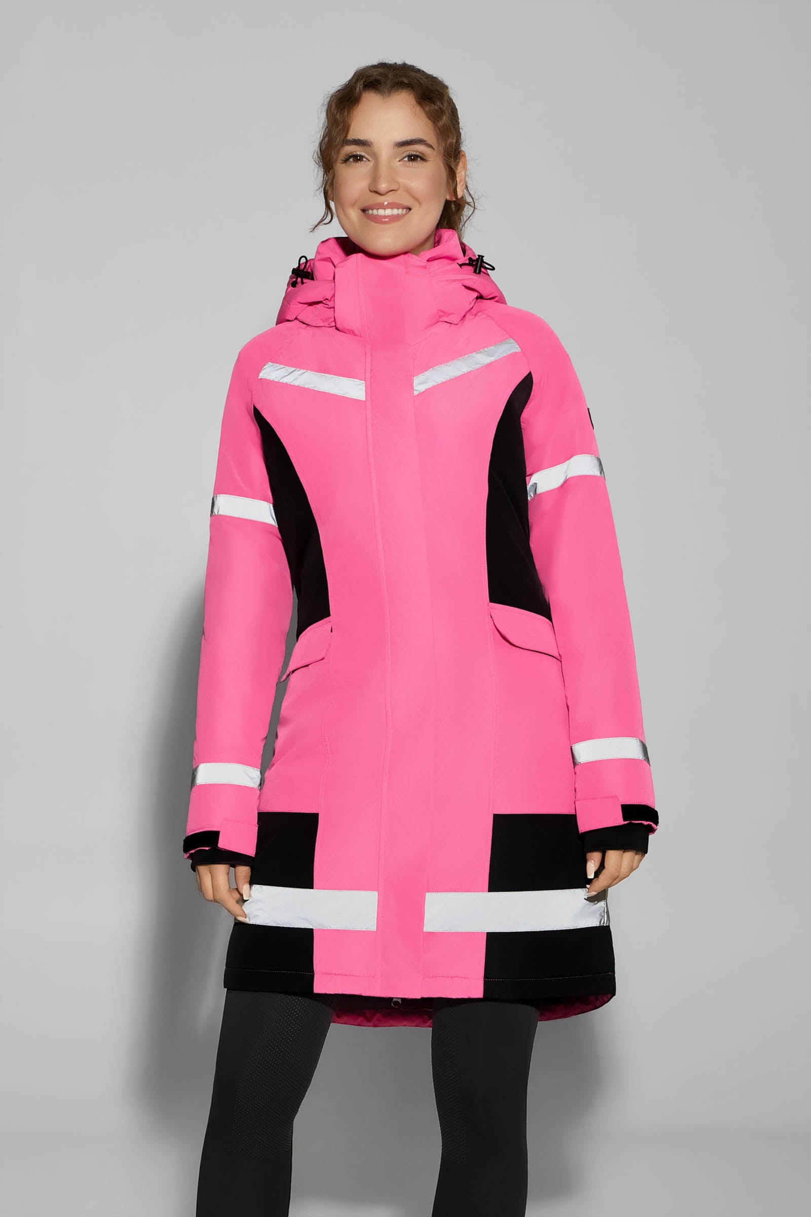 Horze Amaya Women's Hi-Vis Waterproof Coat Women’s Riding Clothing
