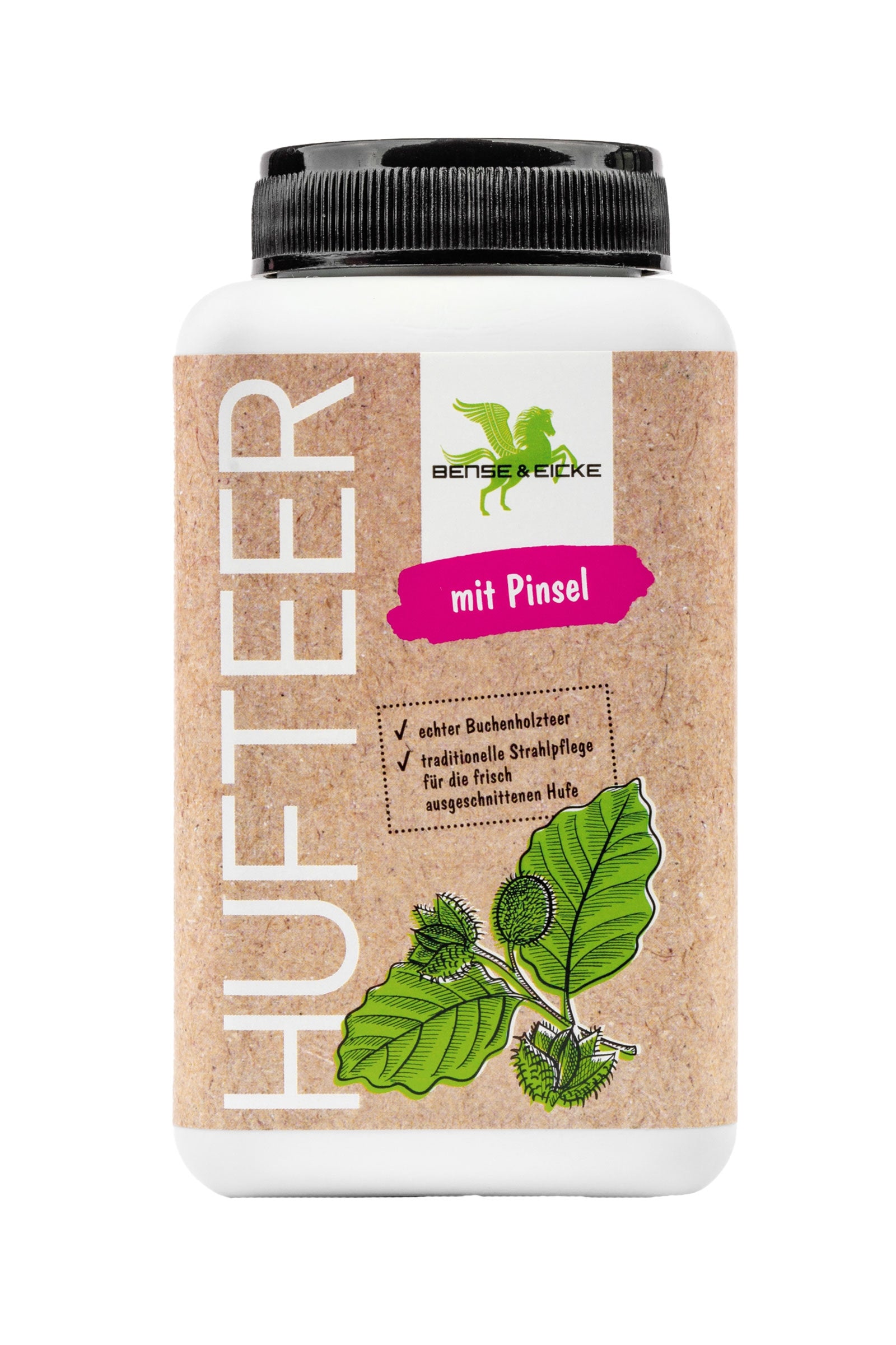 Bense & Eicke Hoof Tar With Brush, 500 ml Horse Health Care