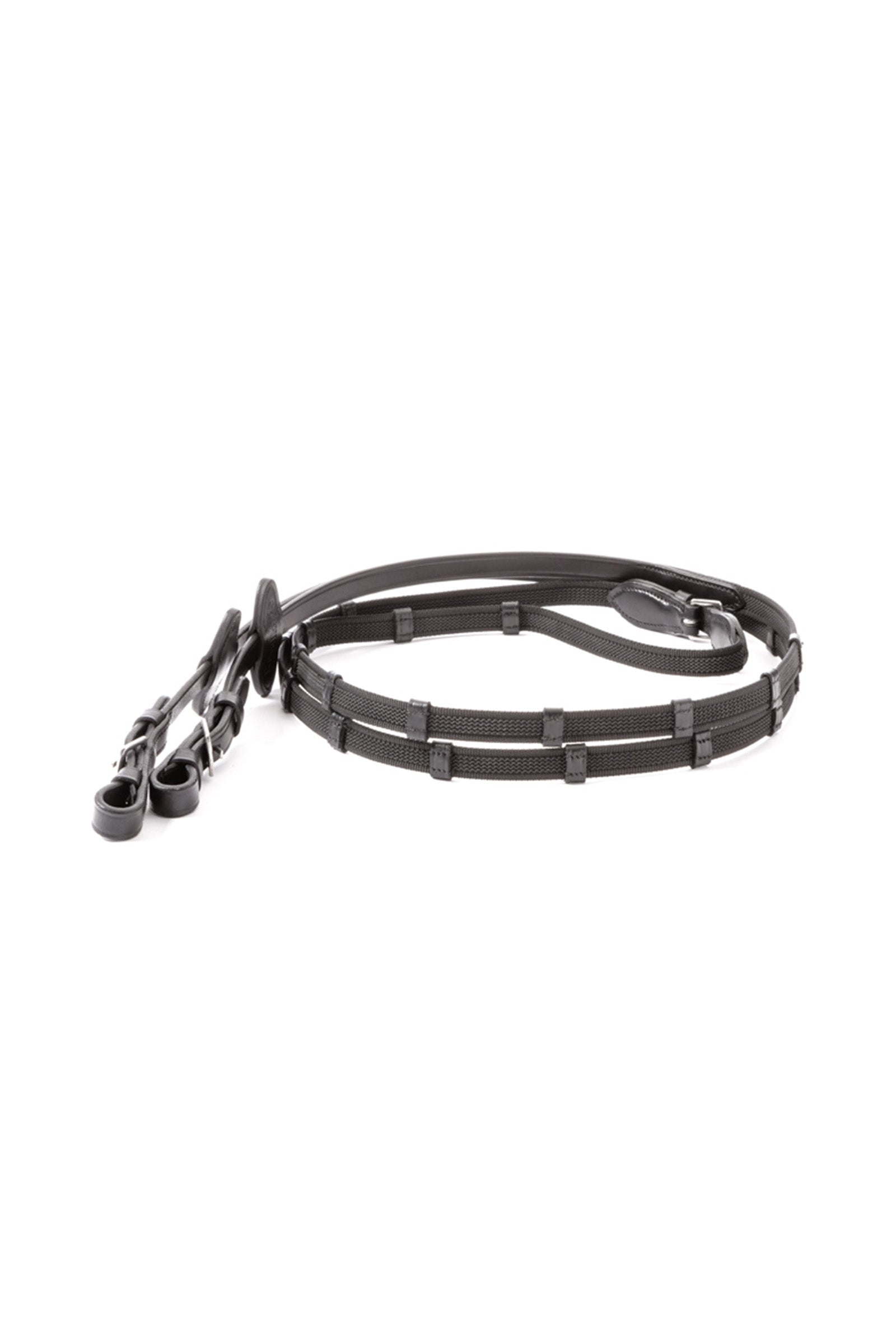 Kavalkade Double Ridge Rubberised Reins With 10 Stops, 16 mm Cabezadas de montar & Riendas