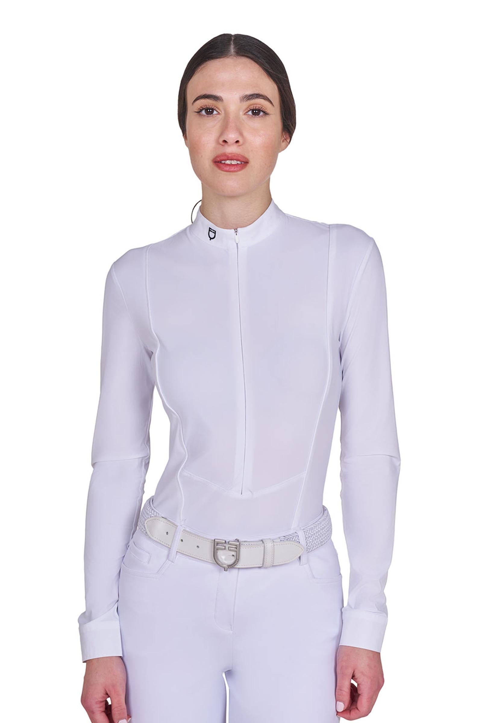 Equestro SS2026 Polo concurso manga larga cremallera invisible mujer Ropa Mujer