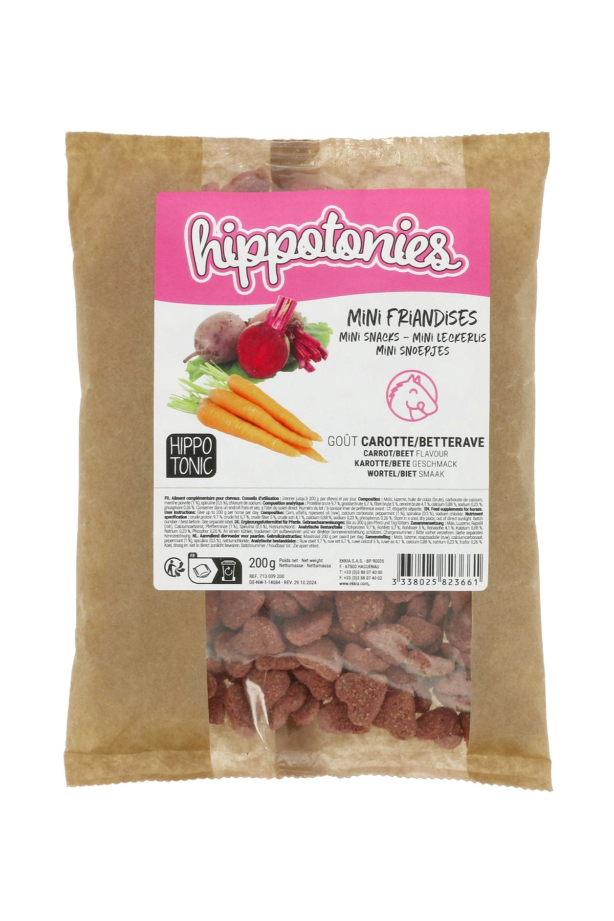 HIPPOTONIC Mini Friandies zanahoria/remolacha, 200 g Horse Feed & Nutrition