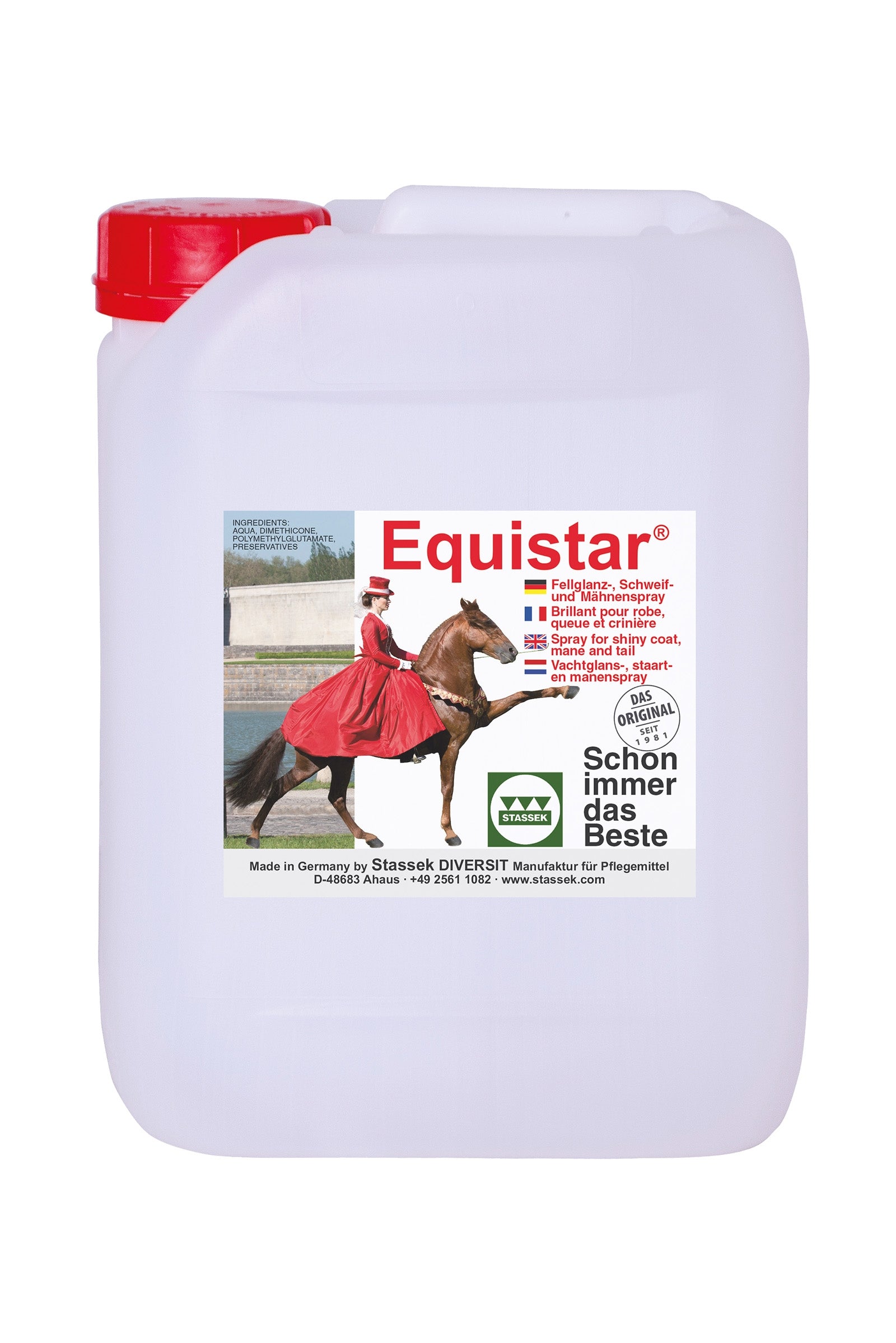 Stassek Equistar Mane & Tail Spray, 5 liters Horse Health Care