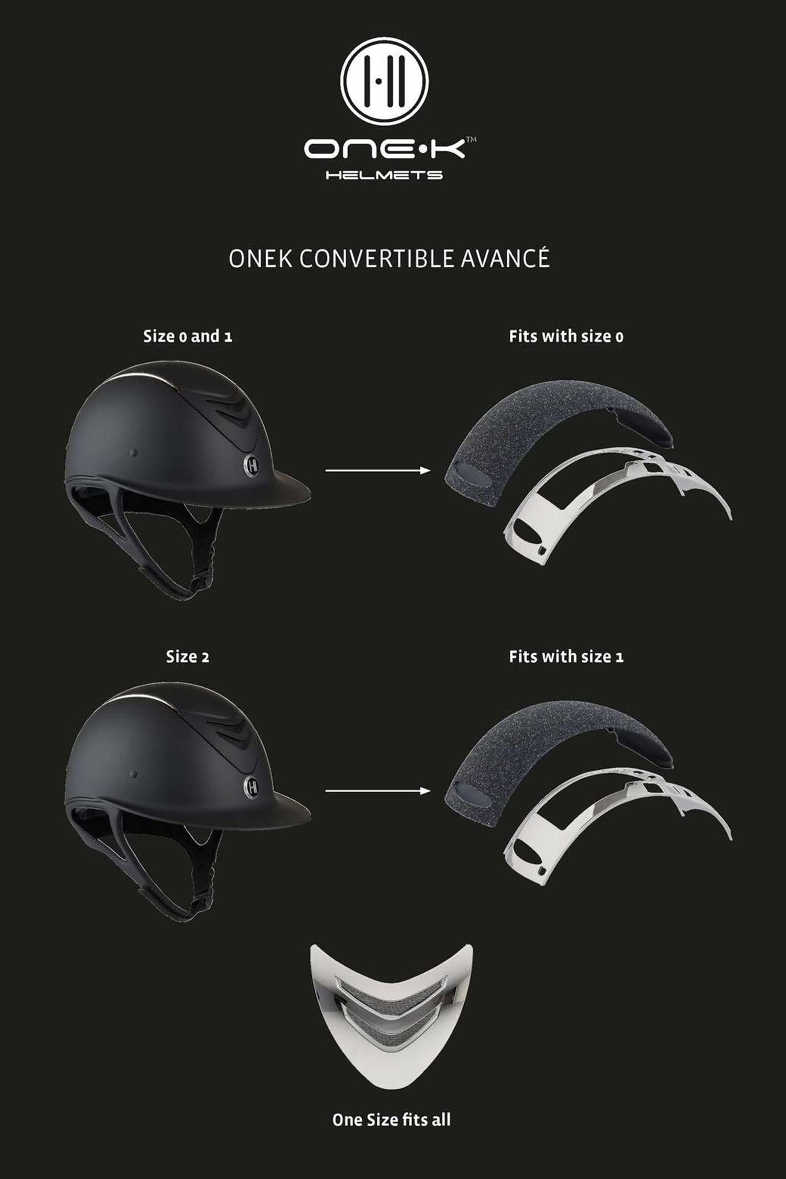 OneK Avance Convertible Matt Riding Helmet Safety Equipment